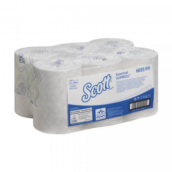 SCOTT® Essential Rollenhandtuchpapier Slimroll, 1-lagig